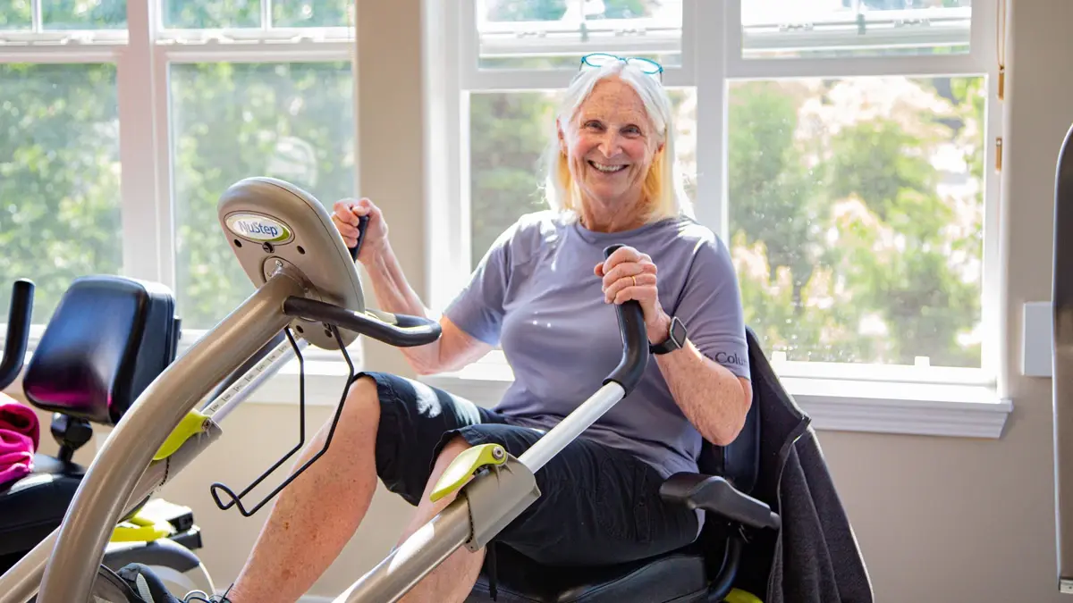 Alexis Estates Resident in Fitness Center