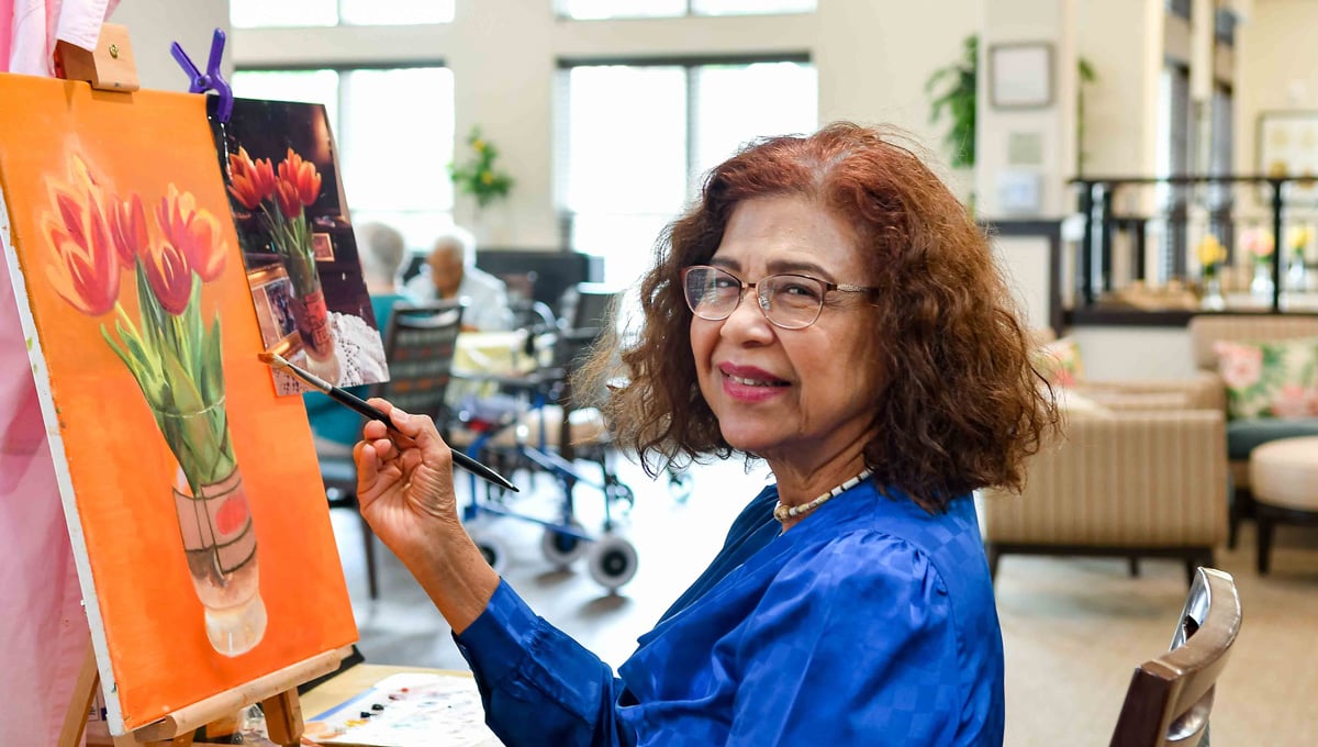 Alexis Estates alexis estates resident painting