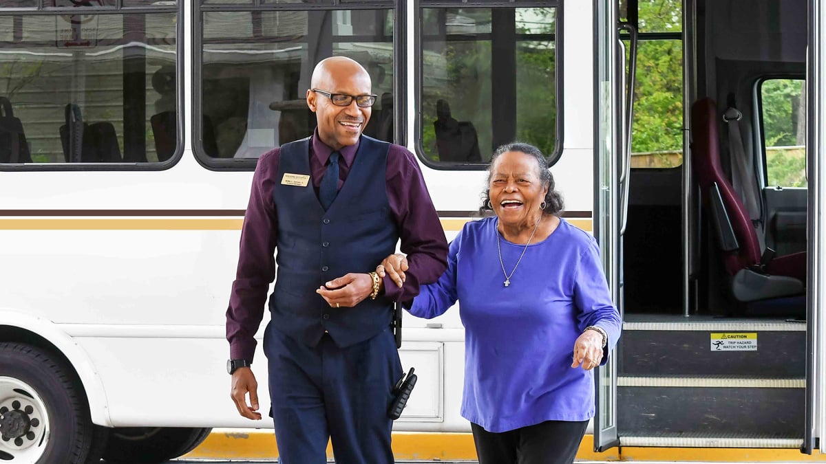 Alexis Estates alexis estates residents on bus