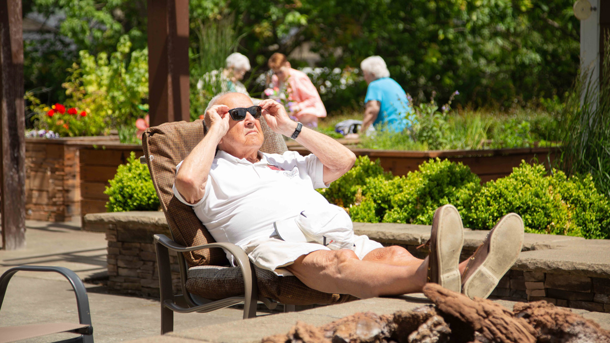 Alexis Estates alexis estates man relaxing