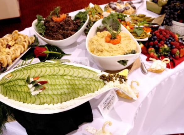 Alexis Estates culinary services table spread